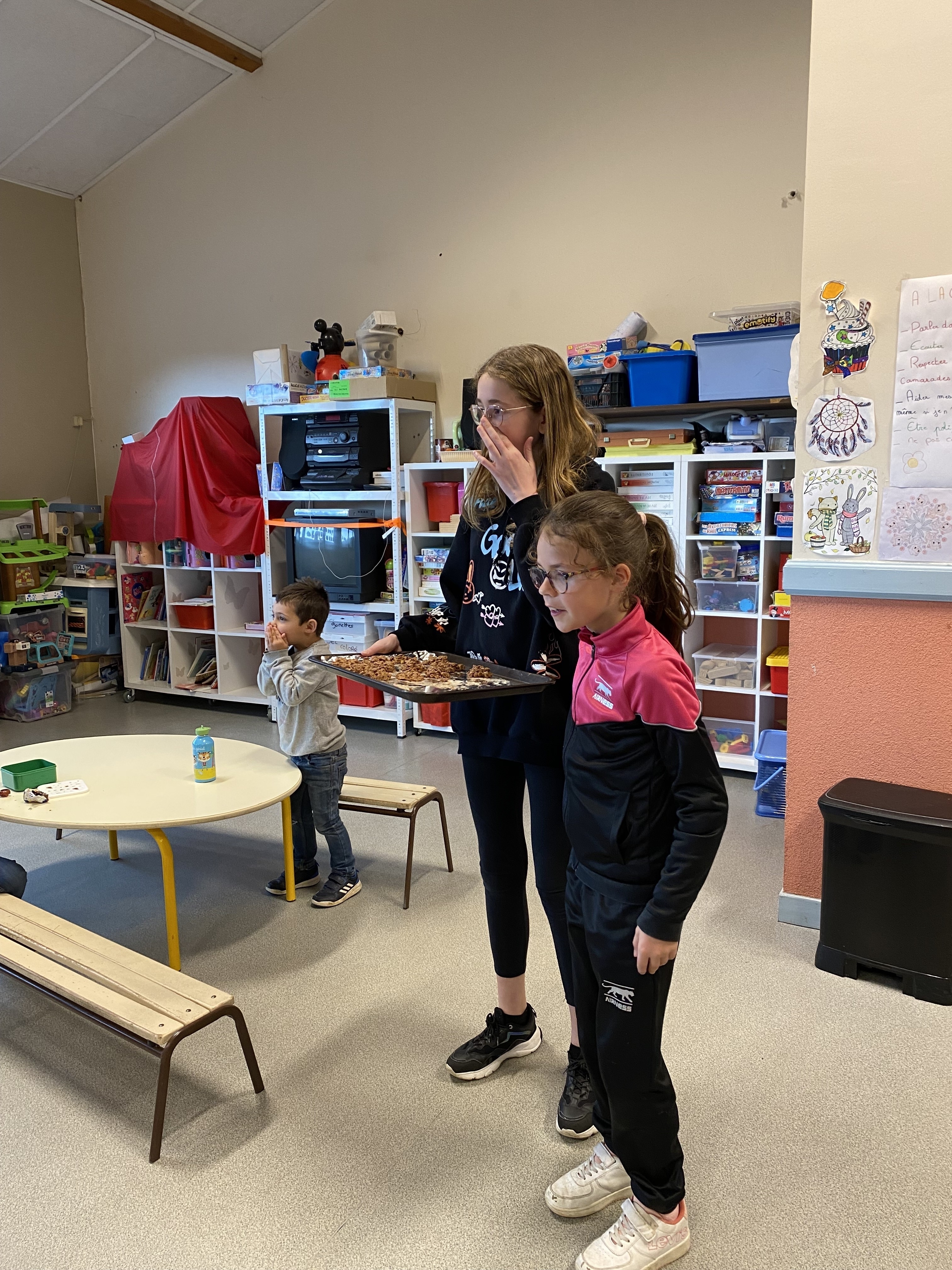 Partage du gouter avec les petits